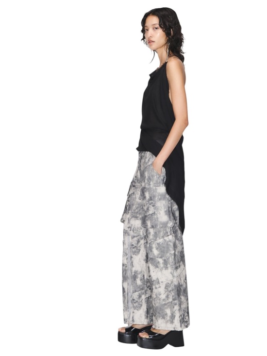 Zara Pants - ZARA Gray printed cargo pants in Sz S